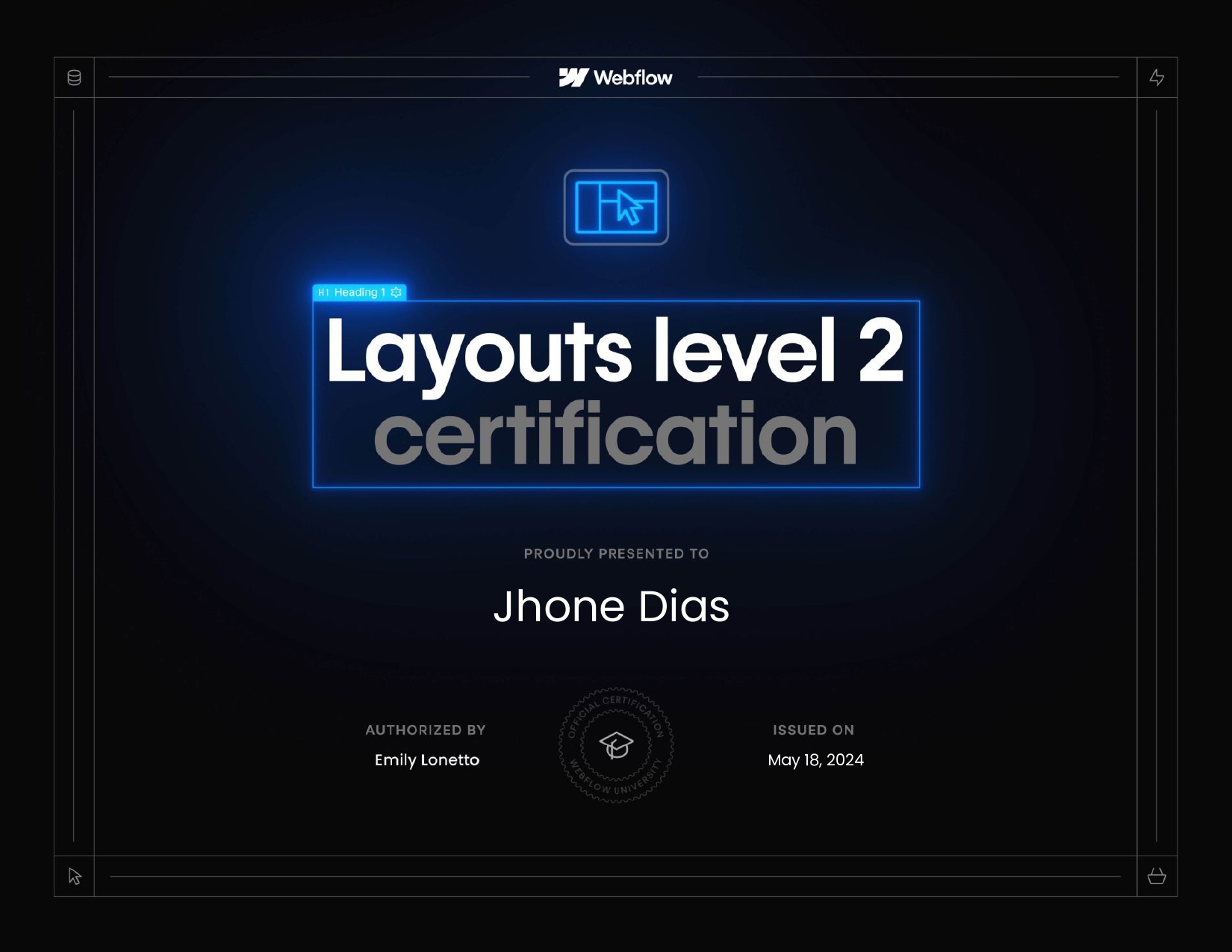 certificado webflow layouts 2